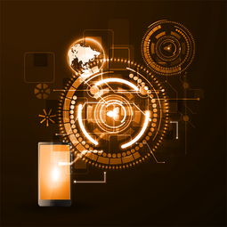 智能手机与信息科技矢量素材